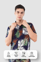 Multi-Color Tropical Print Co-Ord Set – Vibrant Summer Wear