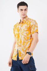 Amber Tropical Print Casual Shirt – Vibrant Resort Wear - KakahuAmber Tropical Print Casual Shirt – Vibrant Resort WearKakahuKakahu