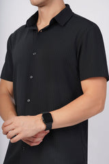 Black Stitchless Shirt – Seamless Men’s Wear - KakahuBlack Stitchless Shirt – Seamless Men’s WearKakahuKakahu