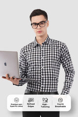 Classic Black & White Check Shirt – Timeless Casual Wear - KakahuClassic Black & White Check Shirt – Timeless Casual WearKakahuKakahu