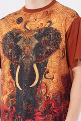 Ivory Fire DTG Printed Organic Flex T-Shirt – Sustainable Style - KakahuIvory Fire DTG Printed Organic Flex T-Shirt – Sustainable StyleKakahuKakahu