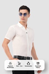 lvory White Luxe Polo – Highest Breathable T-Shirt - Kakahulvory White Luxe Polo – Highest Breathable T-ShirtKakahuKakahu