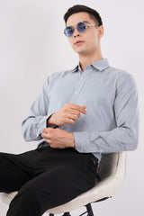 SkyGrid Formal Shirt – Premium Checked Office Wear - KakahuSkyGrid Formal Shirt – Premium Checked Office WearKakahuKakahu