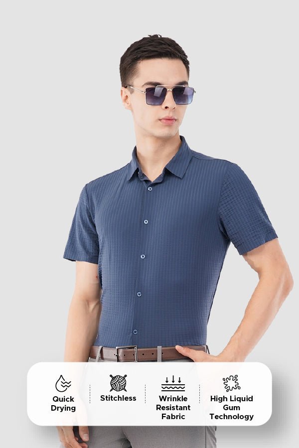 Stitchless Elite Blue Business Shirt – Seamless Professional Wear - KakahuStitchless Elite Blue Business Shirt – Seamless Professional WearKakahuKakahu