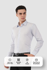 Classic White Giza Cotton Shirt – Premium Formal Wear