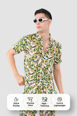 Green Floral Co-Ord Set – Stylish Printed Summer Wear