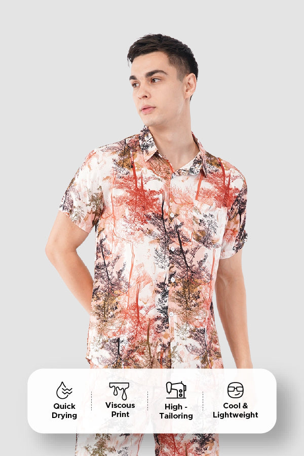 Modern Tree Silhouette Co-Ord Set – Premium Printed Casual Wear