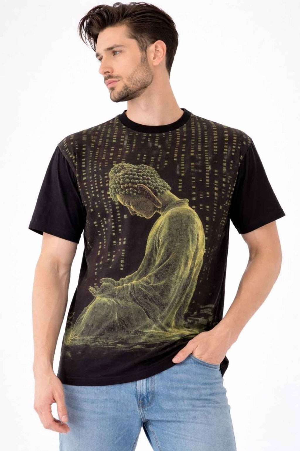 The Enlightened Code T-Shirt – Front Linen & Back Cotton