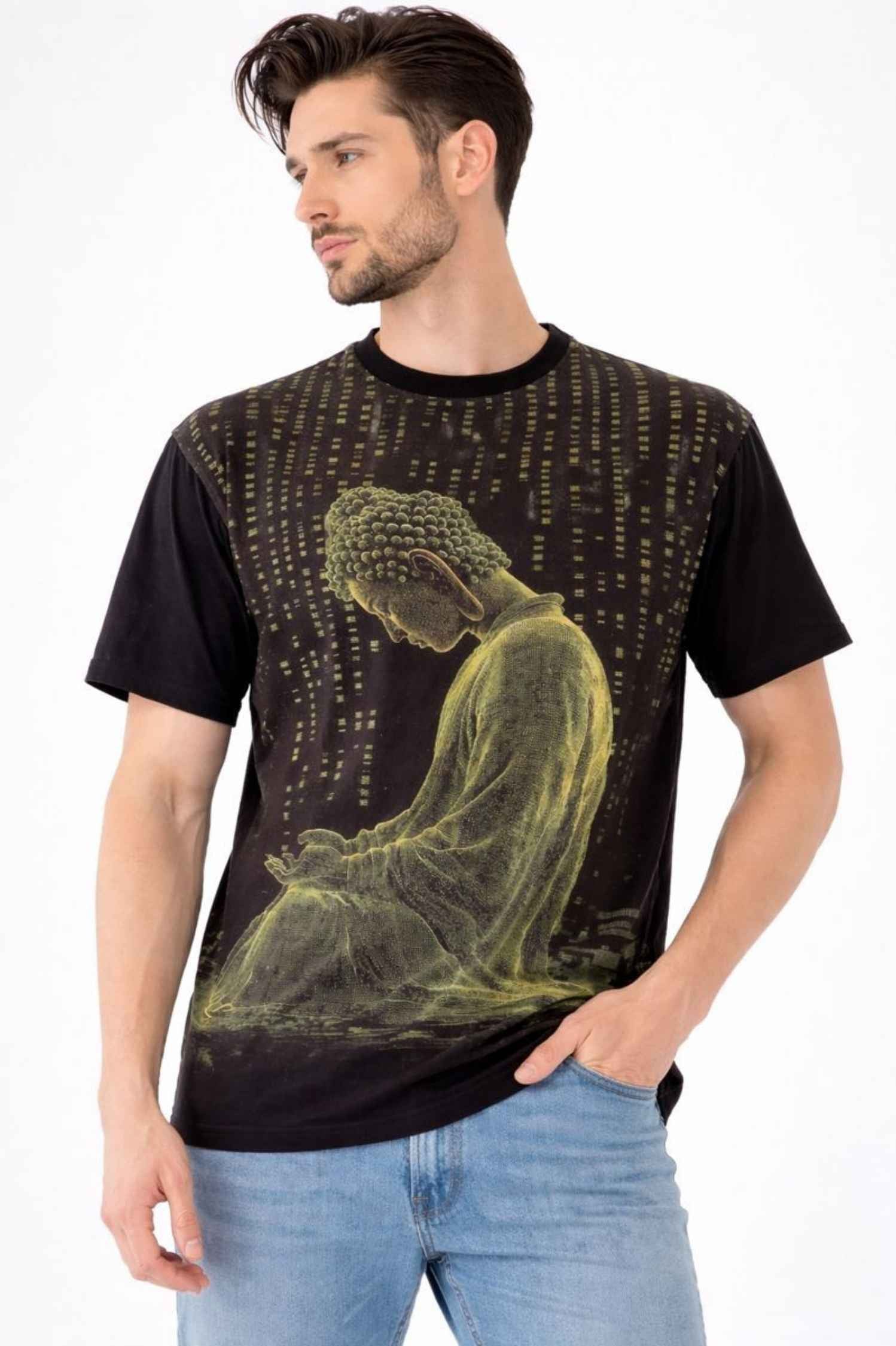 The Enlightened Code T-Shirt – Front Linen & Back Cotton