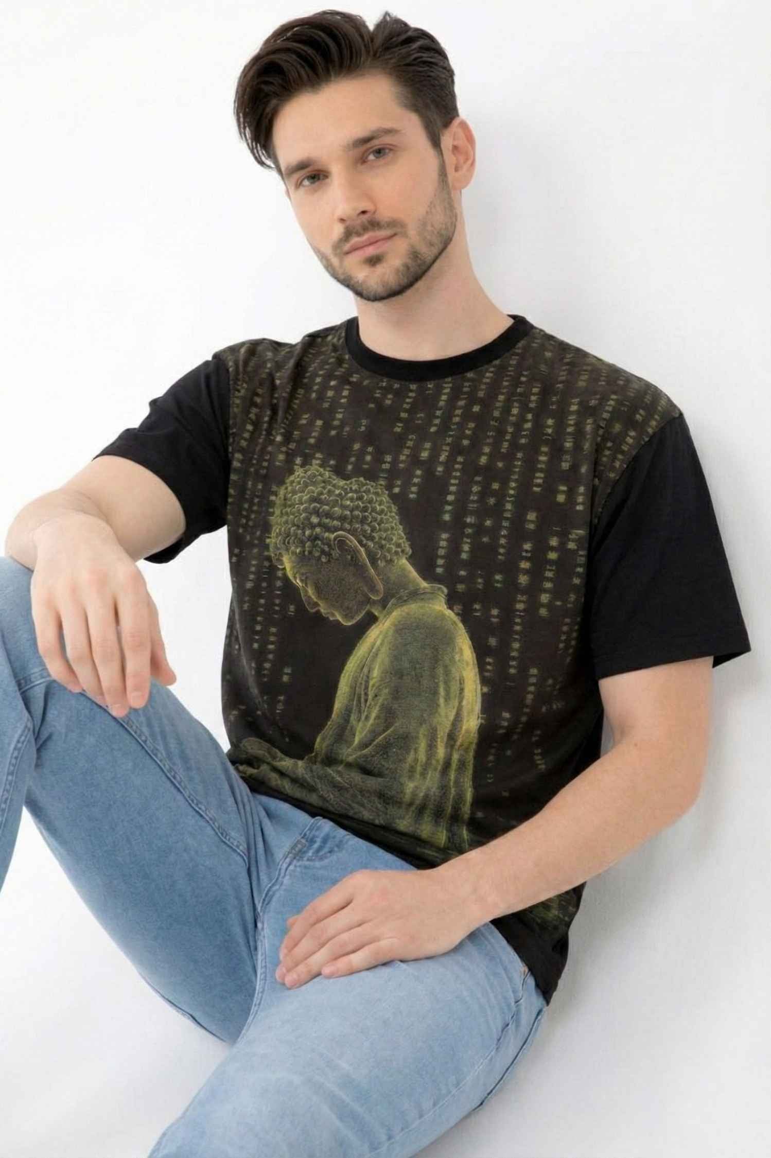 The Enlightened Code T-Shirt – Front Linen & Back Cotton