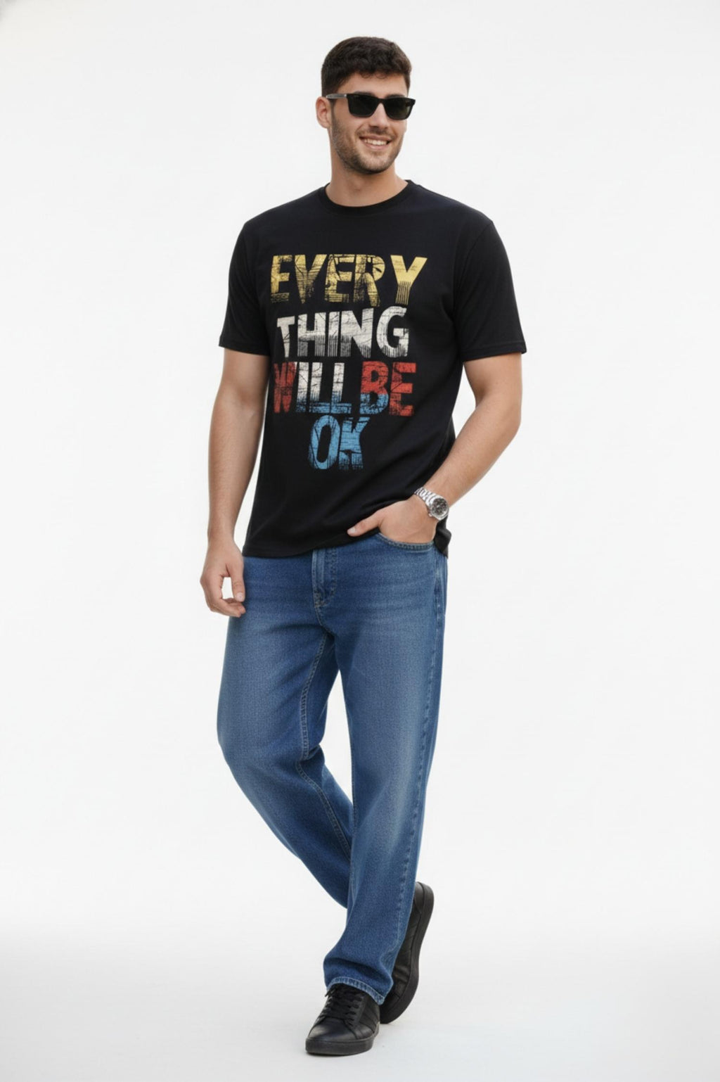 The Optimist Printed T-Shirt – Front Linen & Back Cotton