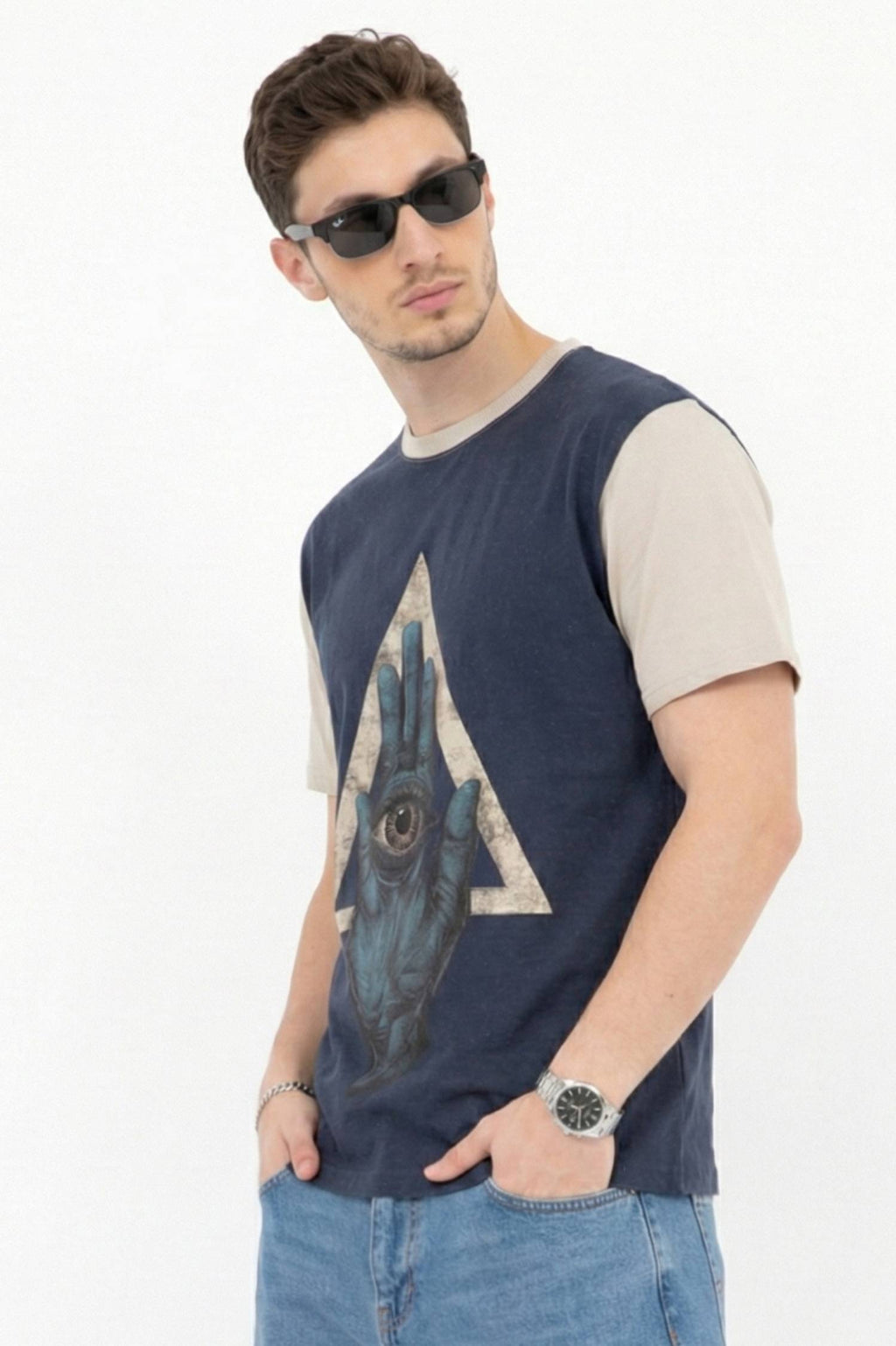 The Third Vision T-Shirt – Front Linen & Back Cotton