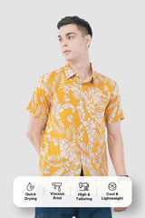 Amber Tropical Print Casual Shirt – Vibrant Resort Wear - KakahuAmber Tropical Print Casual Shirt – Vibrant Resort WearKakahuKakahu
