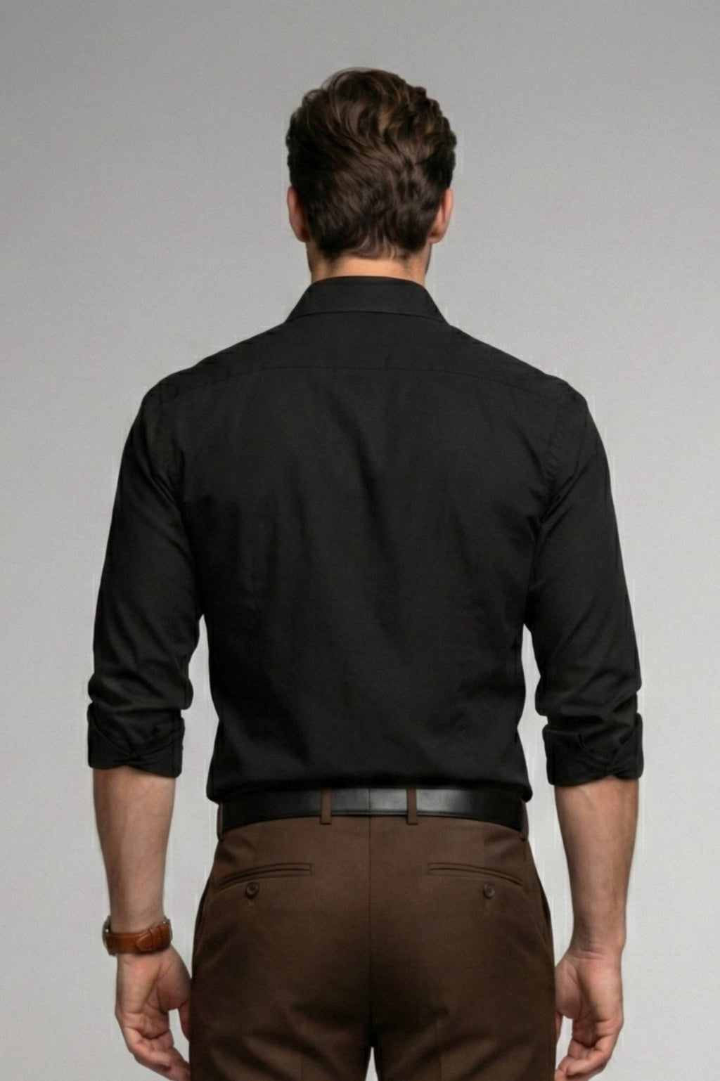 Black Giza Satin Cotton Shirt – Premium Luxury Wear - KakahuBlack Giza Satin Cotton Shirt – Premium Luxury WearKakahuKakahu