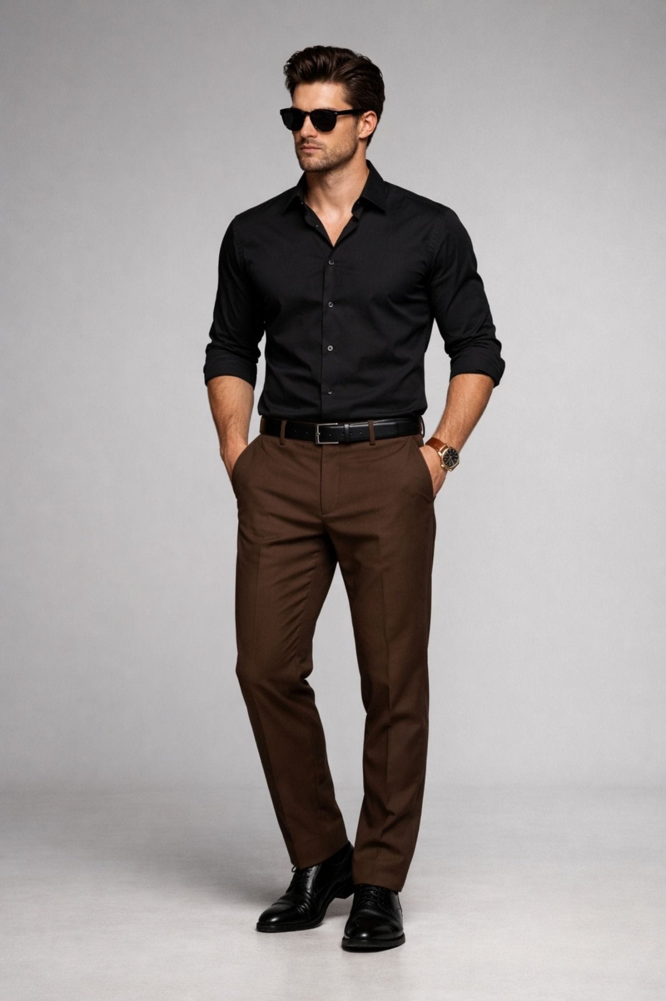 Black Giza Satin Cotton Shirt – Premium Luxury Wear - KakahuBlack Giza Satin Cotton Shirt – Premium Luxury WearKakahuKakahu