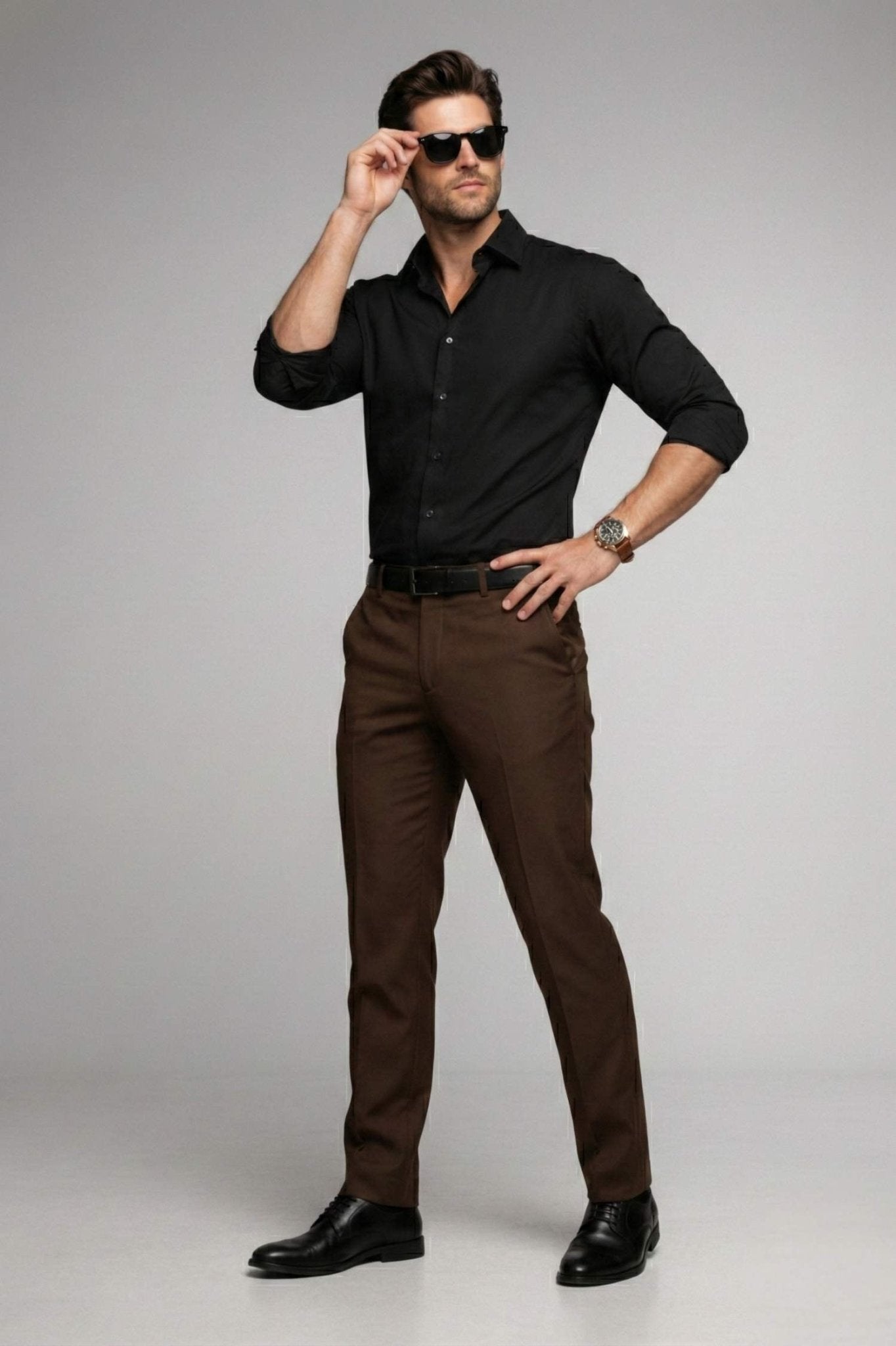 Black Giza Satin Cotton Shirt – Premium Luxury Wear - KakahuBlack Giza Satin Cotton Shirt – Premium Luxury WearKakahuKakahu