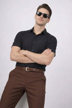 Black Stitchless Shirt – Seamless Men’s Wear - KakahuBlack Stitchless Shirt – Seamless Men’s WearKakahuKakahu