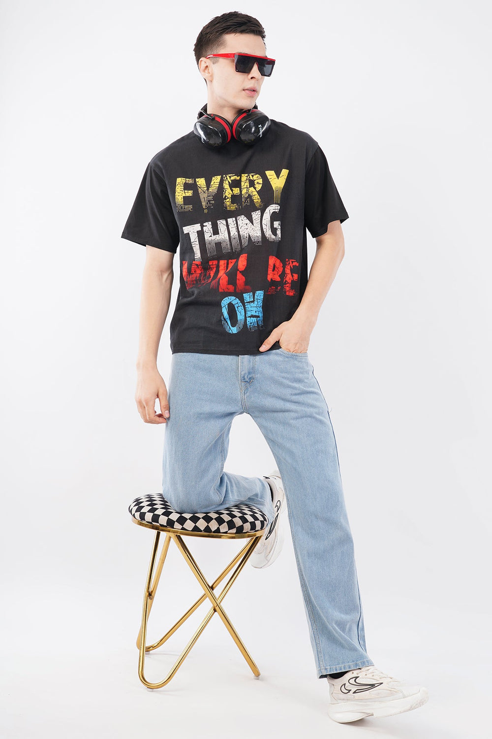 Black Typography DTG Printed Organic Flex T-Shirt – Modern Sustainable Wea - KakahuBlack Typography DTG Printed Organic Flex T-Shirt – Modern Sustainable WeaKakahuKakahu