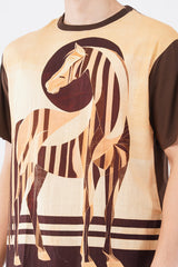 Brown & Beige DTG Printed Organic Flex T-Shirt – Sustainable Everyday Wear - KakahuBrown & Beige DTG Printed Organic Flex T-Shirt – Sustainable Everyday WearKakahuKakahu