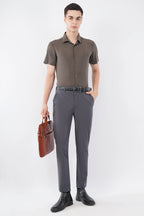 Charcoal Brown Stitchless Shirt – Seamless Men’s Wear - KakahuCharcoal Brown Stitchless Shirt – Seamless Men’s WearKakahuKakahu
