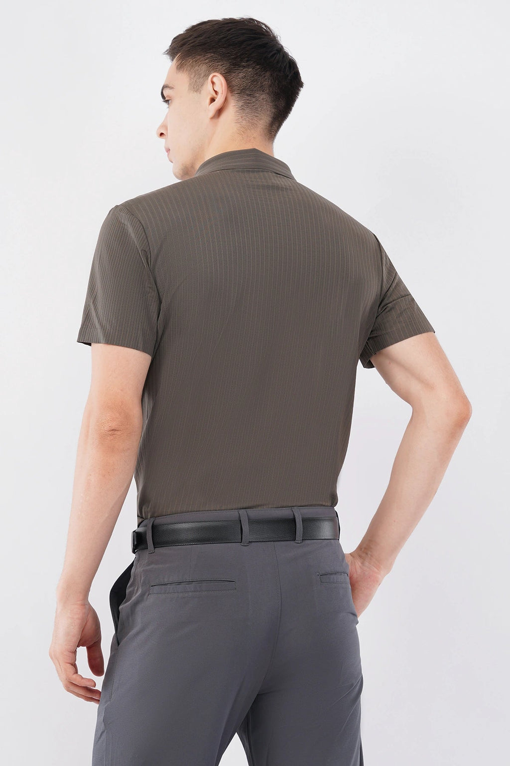 Charcoal Brown Stitchless Shirt – Seamless Men’s Wear - KakahuCharcoal Brown Stitchless Shirt – Seamless Men’s WearKakahuKakahu