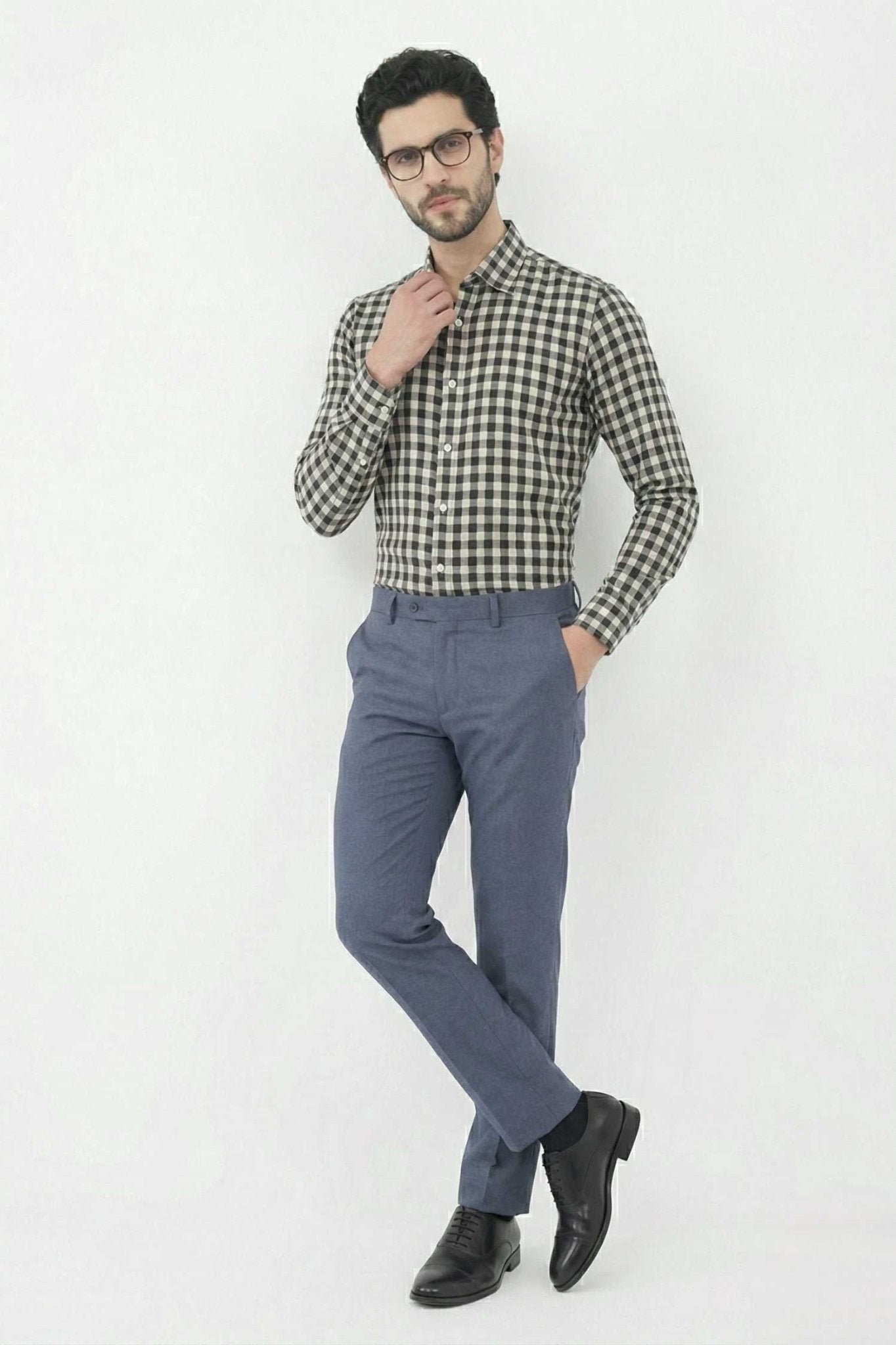 Classic Black & White Check Shirt – Timeless Casual Wear - KakahuClassic Black & White Check Shirt – Timeless Casual WearKakahuKakahu