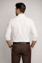 Classic White Giza Cotton Shirt – Premium Formal Wear - KakahuClassic White Giza Cotton Shirt – Premium Formal WearKakahuKakahu