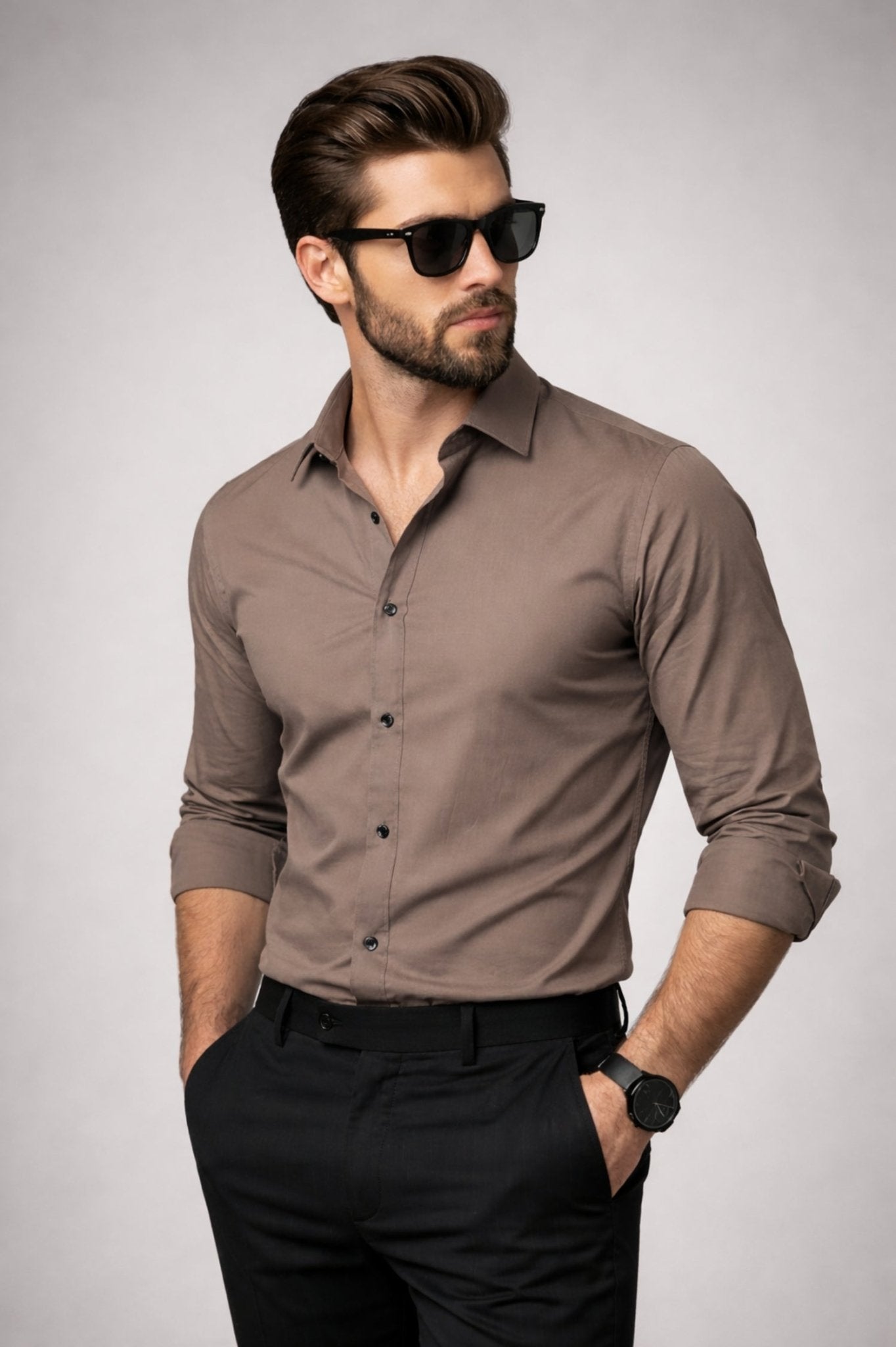 ClayTone Giza Cotton Shirt – Premium Elegant Wear - KakahuClayTone Giza Cotton Shirt – Premium Elegant WearKakahuKakahu