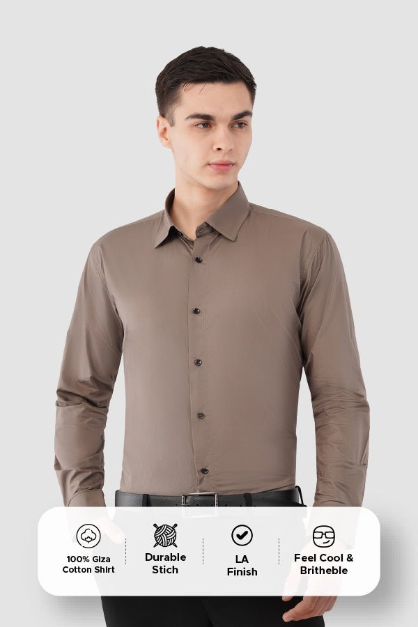ClayTone Giza Cotton Shirt – Premium Elegant Wear - KakahuClayTone Giza Cotton Shirt – Premium Elegant WearKakahuKakahu