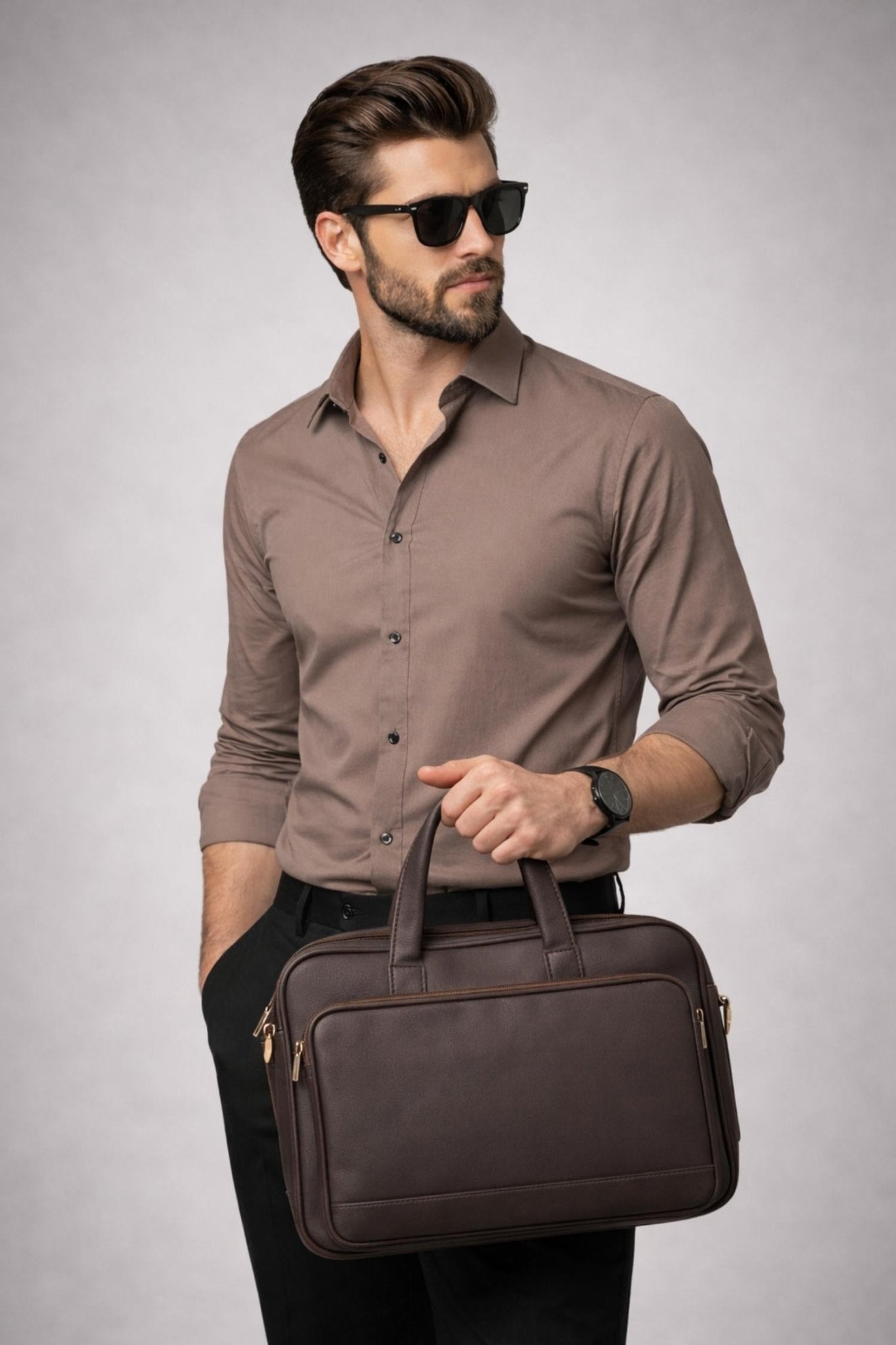 ClayTone Giza Cotton Shirt – Premium Elegant Wear - KakahuClayTone Giza Cotton Shirt – Premium Elegant WearKakahuKakahu