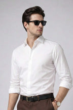 Crisp White Giza Cotton Shirt – Premium Formal Wear - KakahuCrisp White Giza Cotton Shirt – Premium Formal WearKakahuKakahu