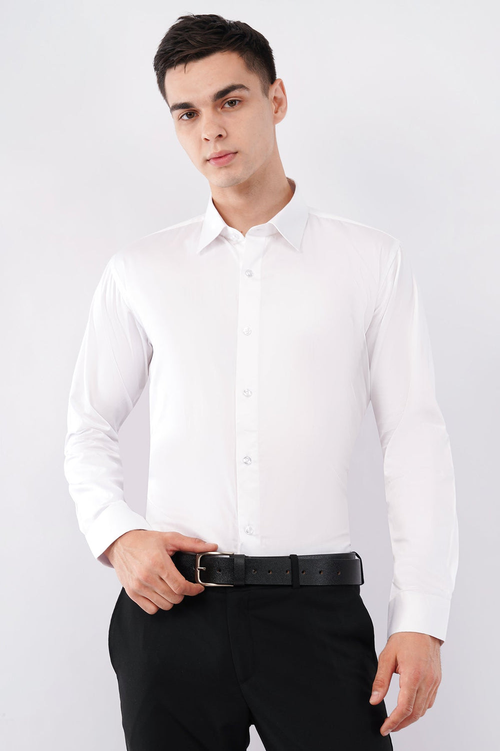 Crisp White Giza Cotton Shirt – Premium Formal Wear - KakahuCrisp White Giza Cotton Shirt – Premium Formal WearKakahuKakahu
