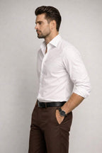 Crisp White Giza Cotton Shirt – Premium Formal Wear - KakahuCrisp White Giza Cotton Shirt – Premium Formal WearKakahuKakahu
