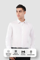 Crisp White Giza Cotton Shirt – Premium Formal Wear - KakahuCrisp White Giza Cotton Shirt – Premium Formal WearKakahuKakahu