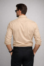 Desert Beige Giza Cotton Shirt – Premium Formal Wear - KakahuDesert Beige Giza Cotton Shirt – Premium Formal WearKakahuKakahu