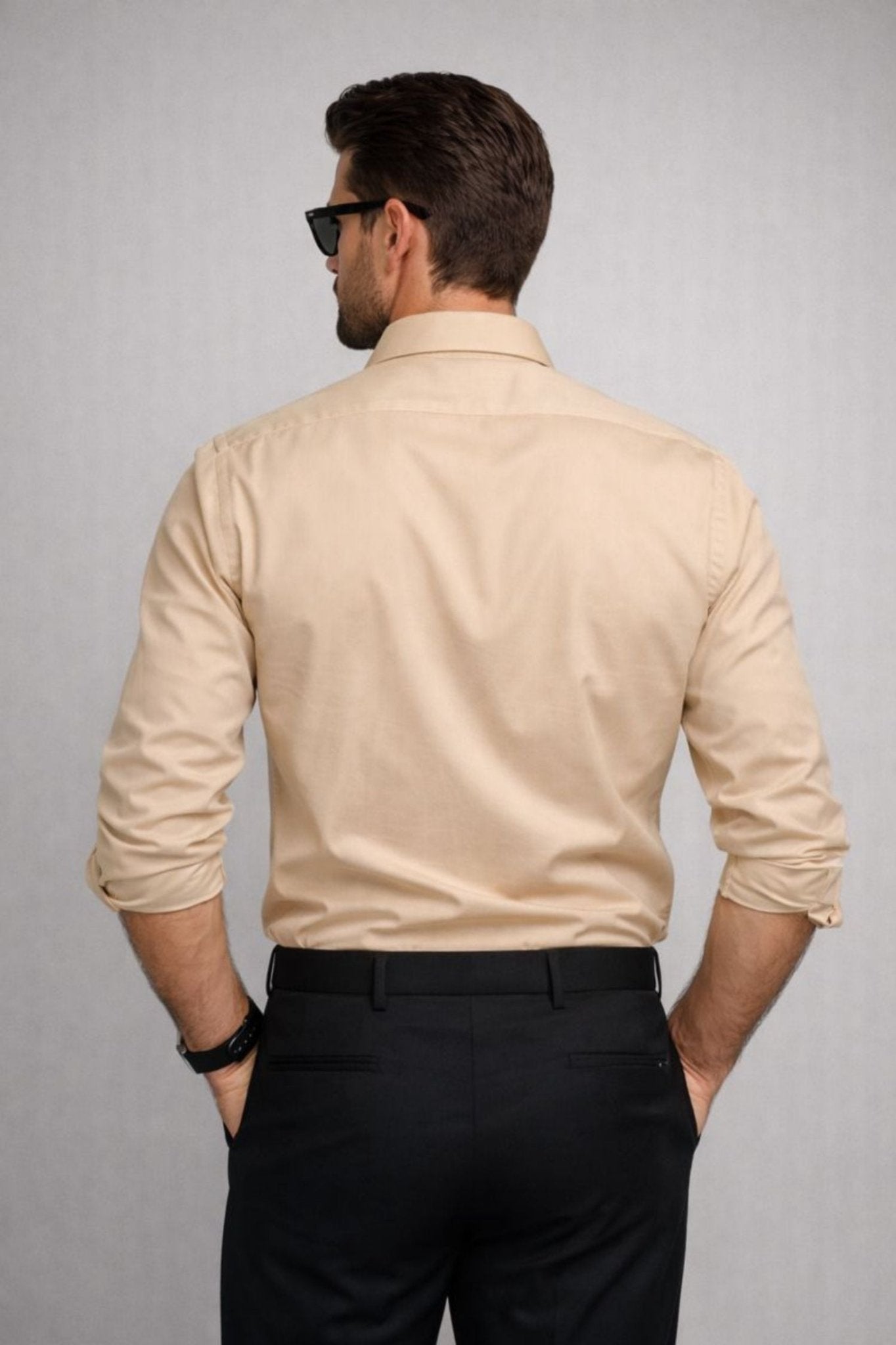 Desert Beige Giza Cotton Shirt – Premium Formal Wear - KakahuDesert Beige Giza Cotton Shirt – Premium Formal WearKakahuKakahu