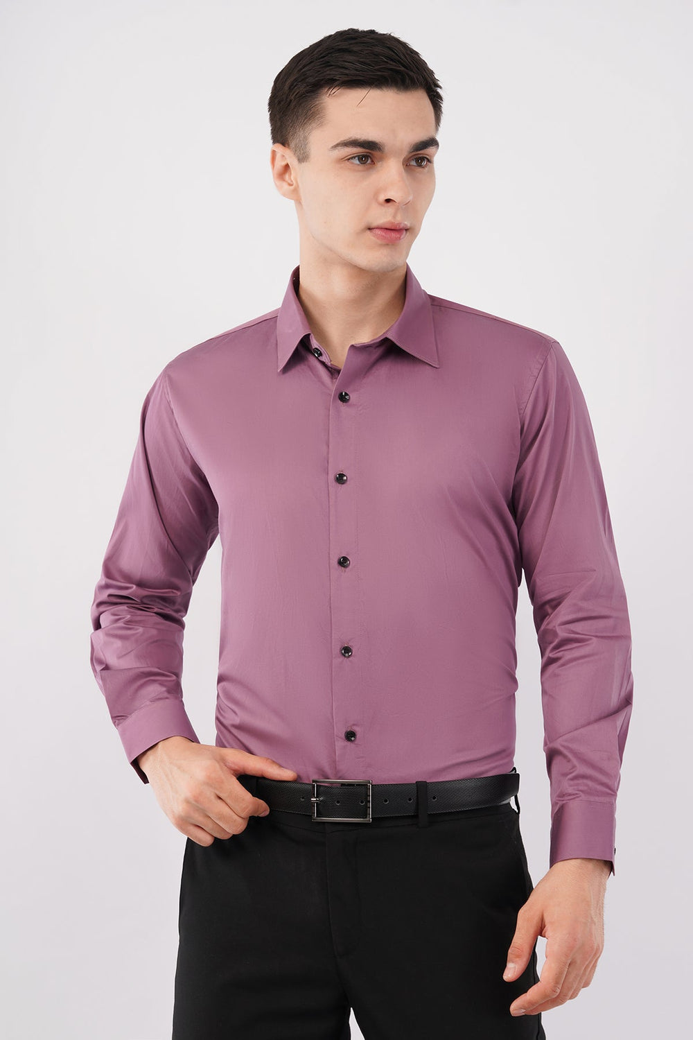 Dusty Rose Giza Satin Cotton Shirt – Luxury Formal Wear - KakahuDusty Rose Giza Satin Cotton Shirt – Luxury Formal WearKakahuKakahu