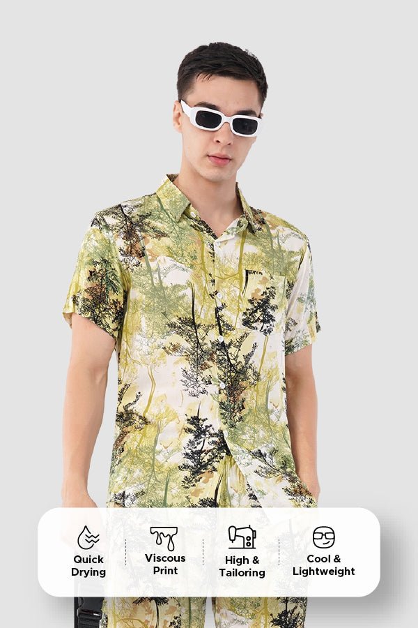 Forest Print Co - Ord Set – Bold Tropical Casual Wear - KakahuForest Print Co - Ord Set – Bold Tropical Casual WearKakahuKakahu