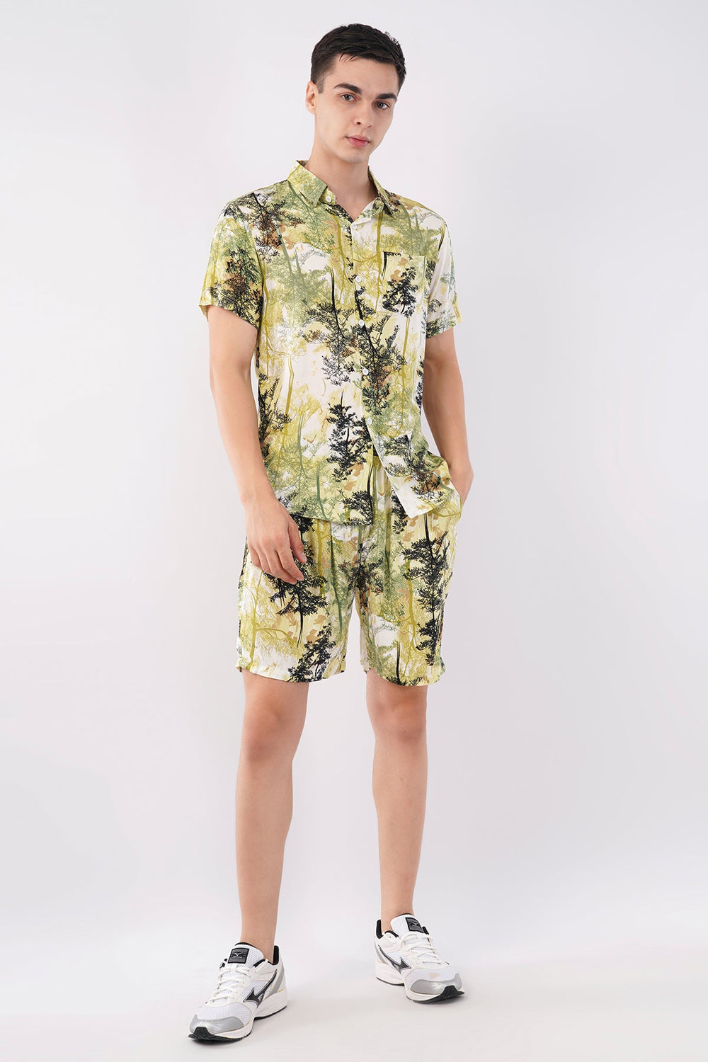 Forest Print Co - Ord Set – Bold Tropical Casual Wear - KakahuForest Print Co - Ord Set – Bold Tropical Casual WearKakahuKakahu