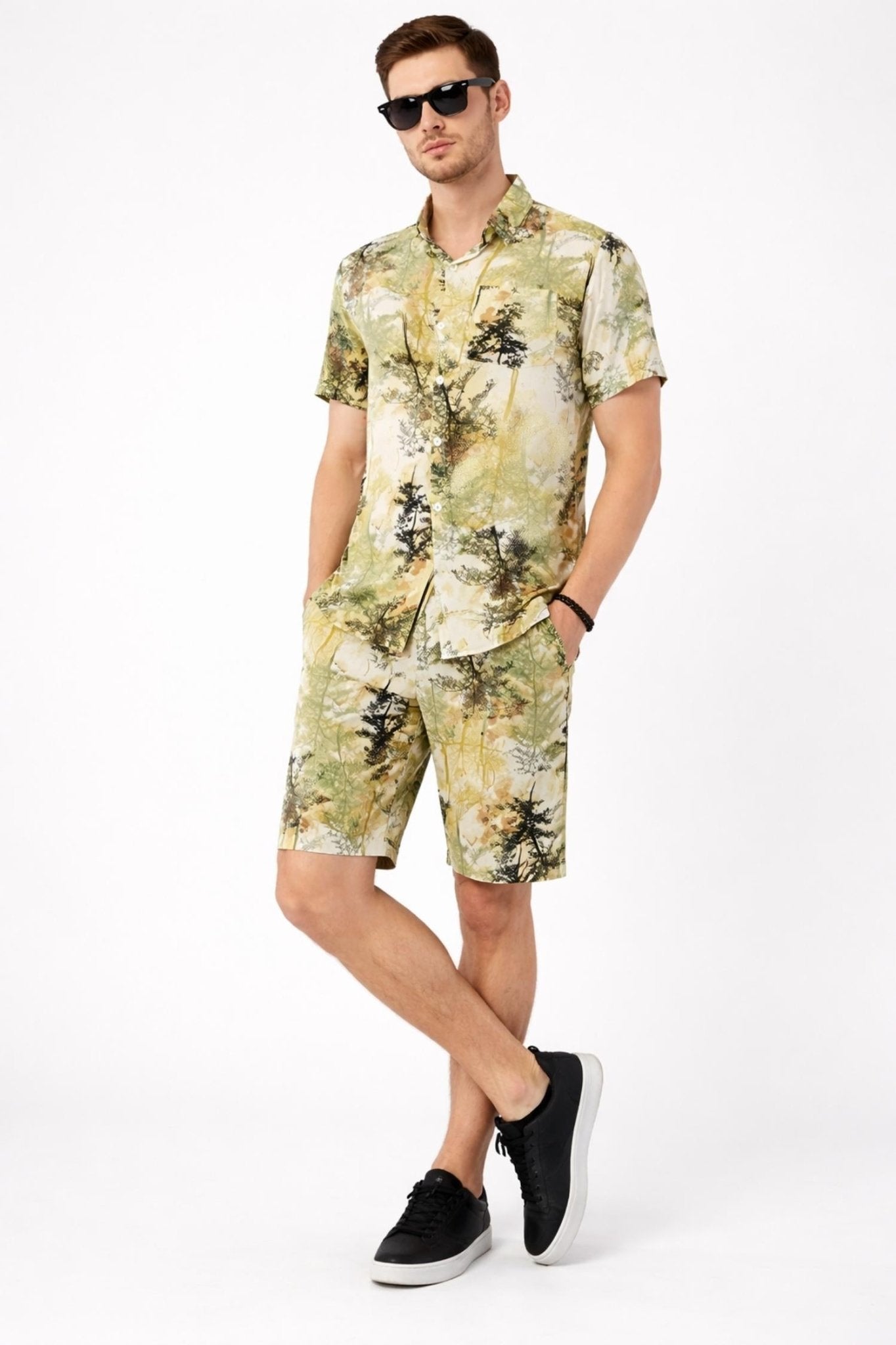 Forest Print Co - Ord Set – Bold Tropical Casual Wear - KakahuForest Print Co - Ord Set – Bold Tropical Casual WearKakahuKakahu