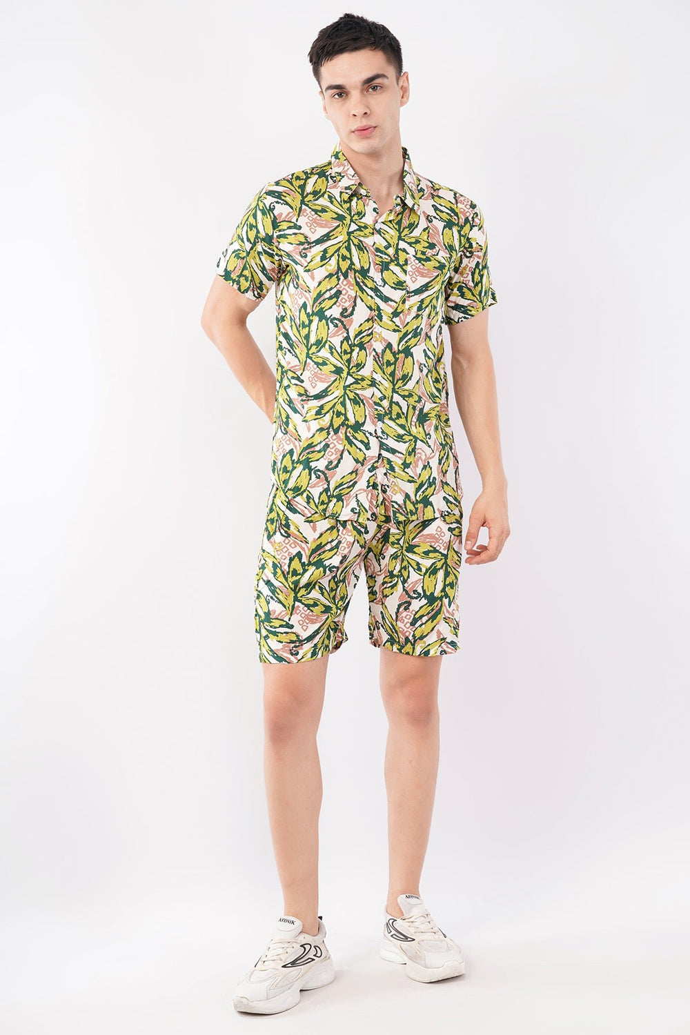 Green Floral Co - Ord Set – Stylish Printed Summer Wear - KakahuGreen Floral Co - Ord Set – Stylish Printed Summer WearKakahuKakahu