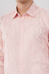 Imported Creasing Blush Pink Crinkle Shirt – Premium Textured Wear - KakahuImported Creasing Blush Pink Crinkle Shirt – Premium Textured WearKakahuKakahu