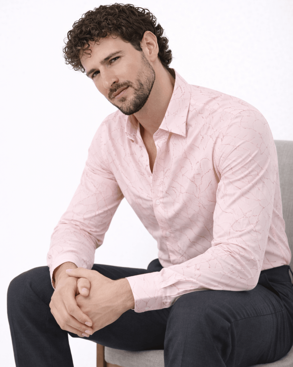 Imported Creasing Blush Pink Crinkle Shirt – Premium Textured Wear - KakahuImported Creasing Blush Pink Crinkle Shirt – Premium Textured WearKakahuKakahu