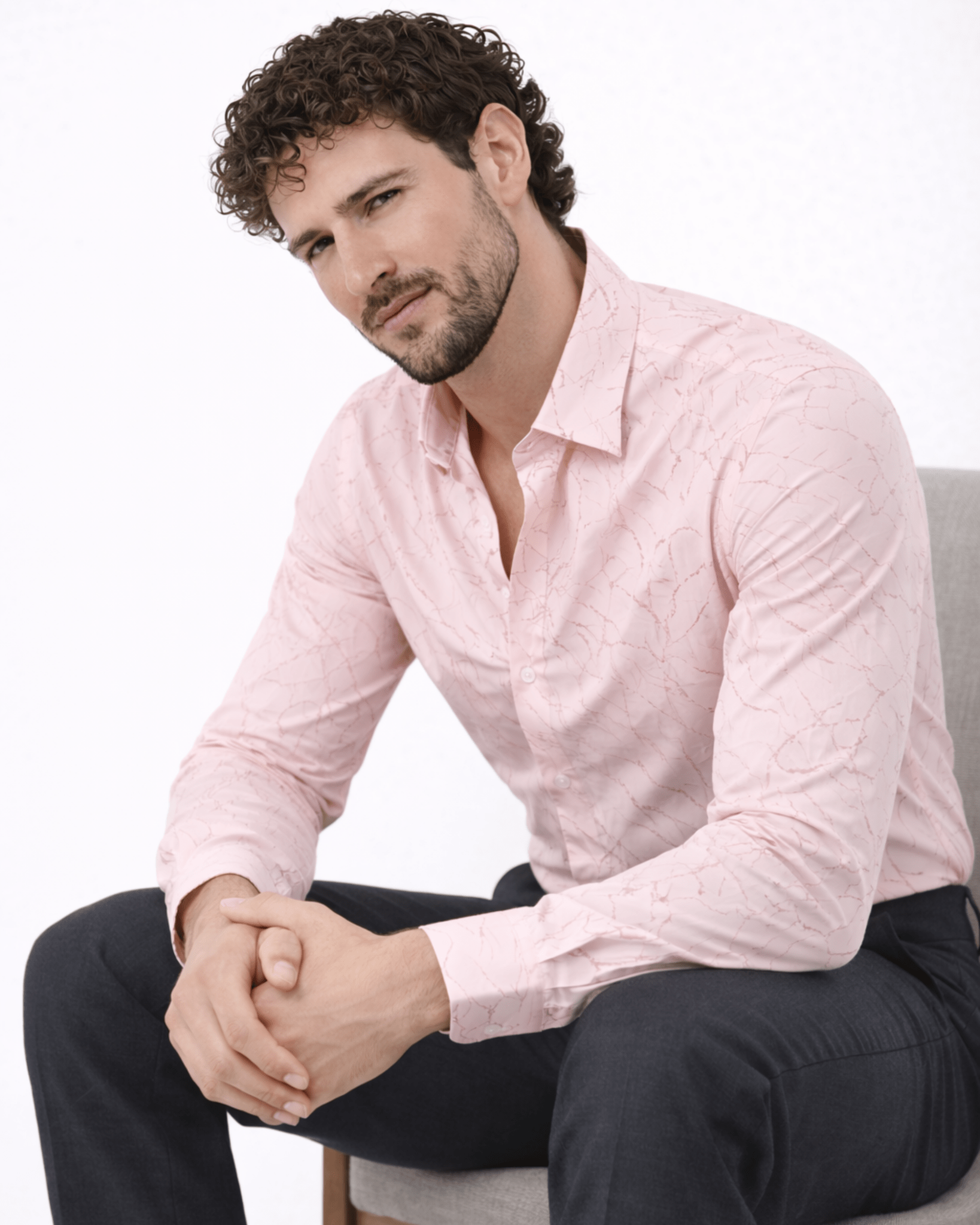 Imported Creasing Blush Pink Crinkle Shirt – Premium Textured Wear - KakahuImported Creasing Blush Pink Crinkle Shirt – Premium Textured WearKakahuKakahu