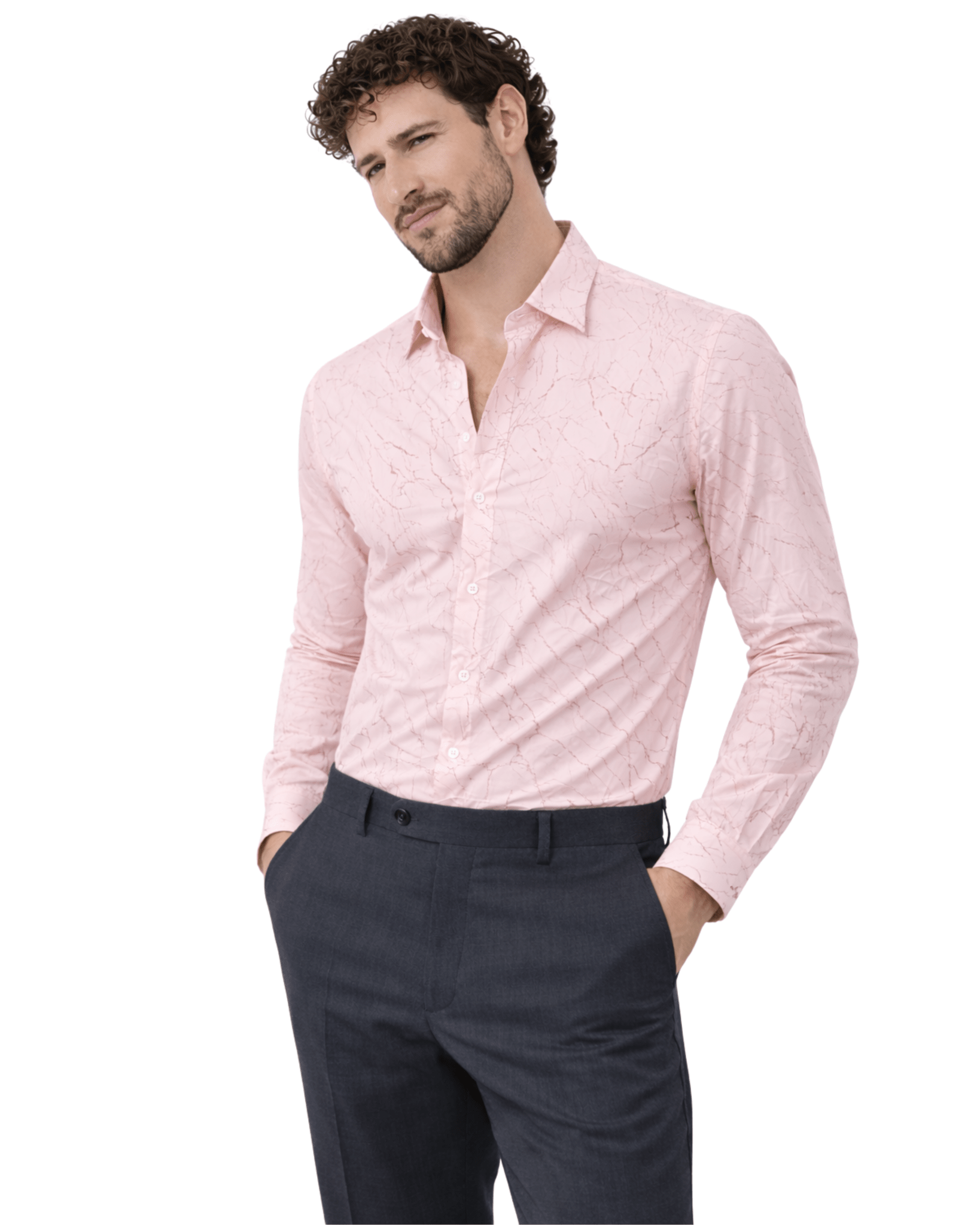 Imported Creasing Blush Pink Crinkle Shirt – Premium Textured Wear - KakahuImported Creasing Blush Pink Crinkle Shirt – Premium Textured WearKakahuKakahu