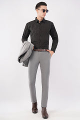 Imported Creasing Charcoal Black Fracture Shirt – Premium Modern Wear - KakahuImported Creasing Charcoal Black Fracture Shirt – Premium Modern WearKakahuKakahu