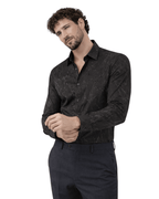 Imported Creasing Charcoal Black Fracture Shirt – Premium Modern Wear - KakahuImported Creasing Charcoal Black Fracture Shirt – Premium Modern WearKakahuKakahu