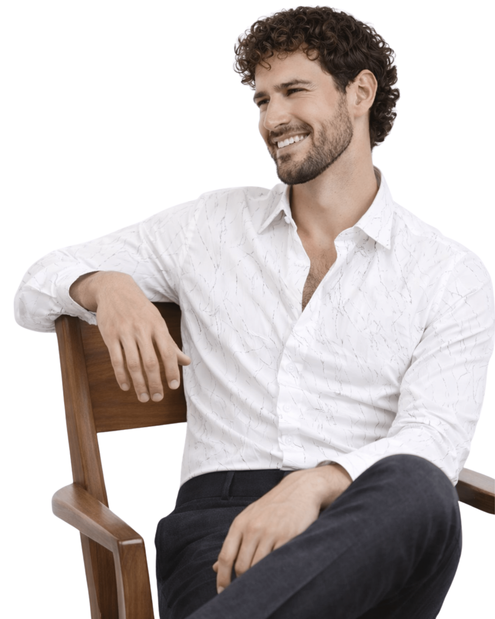 Imported Creasing Ivory White Crackle Shirt – Premium Statement Wear - KakahuImported Creasing Ivory White Crackle Shirt – Premium Statement WearKakahuKakahu