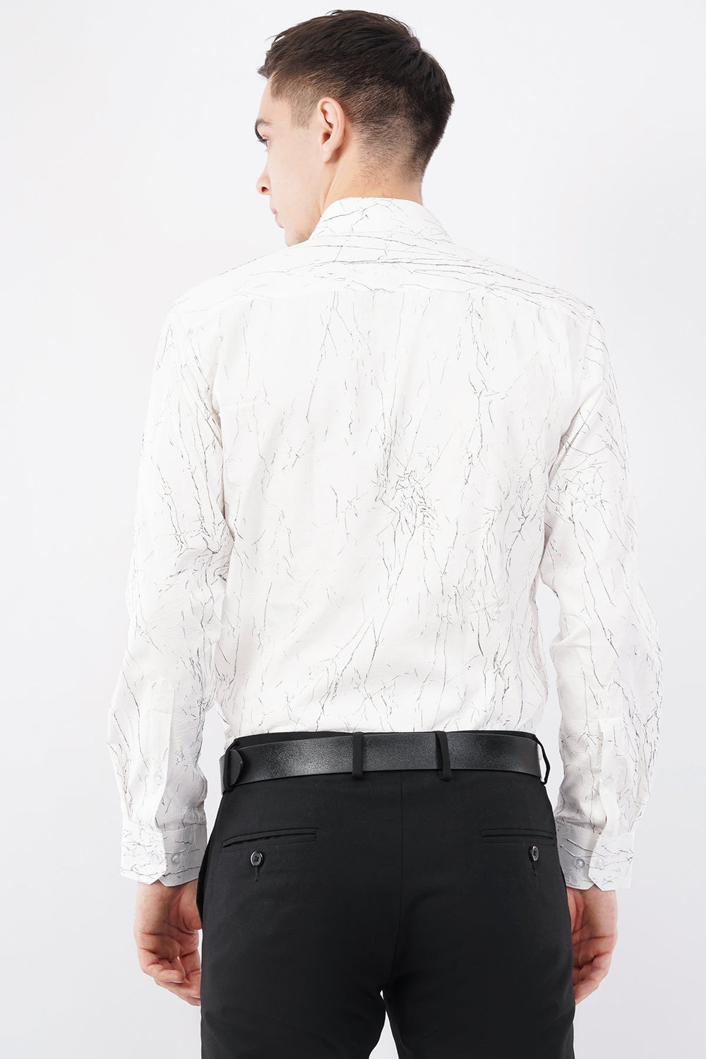 Imported Creasing Ivory White Crackle Shirt – Premium Statement Wear - KakahuImported Creasing Ivory White Crackle Shirt – Premium Statement WearKakahuKakahu