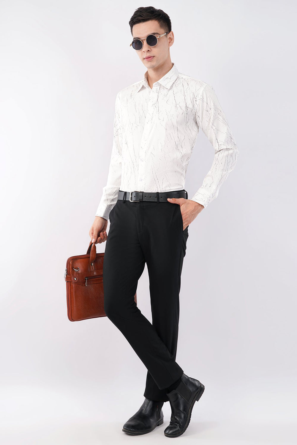 Imported Creasing Ivory White Crackle Shirt – Premium Statement Wear - KakahuImported Creasing Ivory White Crackle Shirt – Premium Statement WearKakahuKakahu